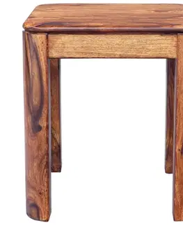 Záhradné stoličky a kreslá Odkladací stolík Tina 40x45x40 z indického masívu palisander