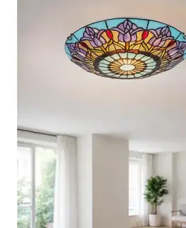 Svietidlá BRILAGI - Tiffany vitrážové stropné svietidlo LORAS 2xE27/60W/230V 63009