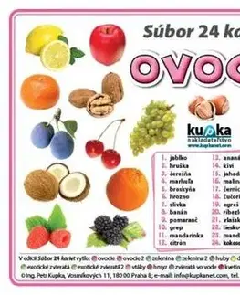 Učebnice pre ZŠ - ostatné Súbor 24 kariet - ovocie - Petr Kupka