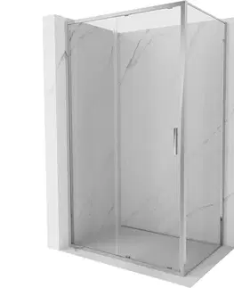 Sprchovacie kúty MEXEN/S - Exo sprchovací kút, posuvné dvere 105 x 100, transparent, chróm 8151-105-100-01-00