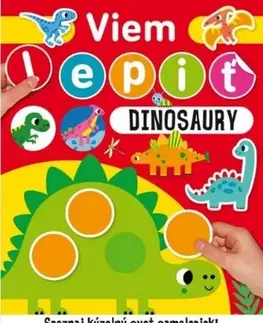 Nalepovačky, vystrihovačky, skladačky Viem lepiť: Dinosaury