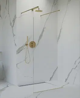 Sprchové dvere Sprchová zástena Walk-in 140 cm SAT vo farbe profilu zlatá SATBWI140ZAVZ SATBWI140ZAVZ