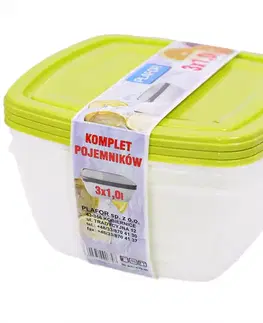 Dekorácie a bytové doplnky Sada nádob 3x1l 670-00