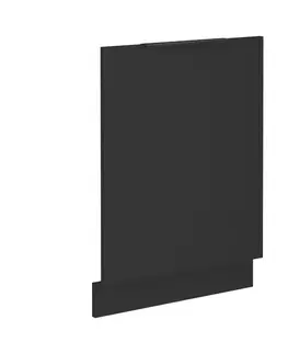 Kuchynské dolné skrinky KONDELA Siber ZM dvierka na umývačku 71,3x59,6 cm čierna