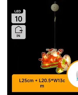 Vianočné dekorácie  B.V.  - LED Vianočná dekorácia LED/3xAAA vianočné lietadlo 17cm B10303K64