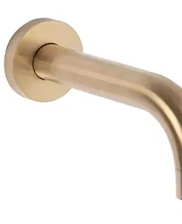 Kúpeľňové batérie REA REA - Sprchový set s batériou 150mm Lungo kartáčované zlato + BOX REA-P6609