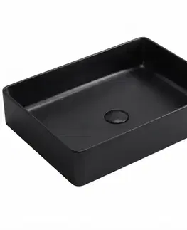 Umývadlá Umývadlo na dosku Rectangle black