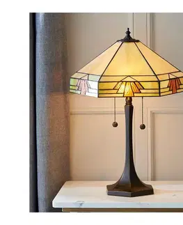 Lampy Endon 64286 - Stolná lampa Tiffany NEVADA 2xE27/60W/230V priemer 40 cm 64286