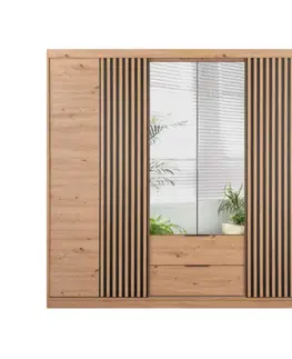 Šatníkové skrine ArtStol Šatníková skriňa MAJORKA 250 | dub artisan