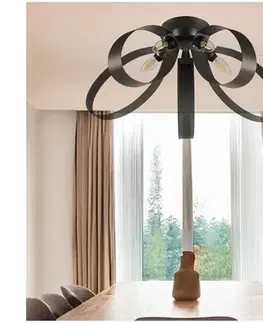 Svietidlá ONLI - Stropné svietidlo SERENA 5xE14/6W/230V čierna 4735/PL5G