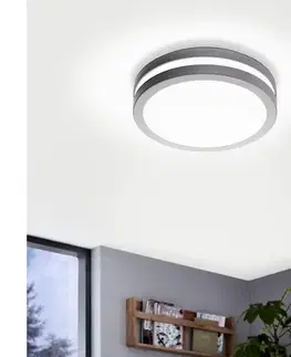 Svietidlá Eglo 97299 - LED stmievateľné kúpeľňové svietidlo LOCANA-C LED/14W strieborné IP44 97299