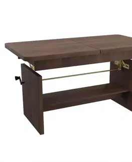 Konferenčné stolíky s úložným priestorom Zdvíhací stolík Janek warmia orech