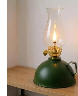 Lampy BRILAGI - Petrolejová lampa MERLIN zelená 8590828169383