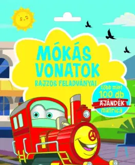 Nalepovačky, vystrihovačky, skladačky Mókás vonatok