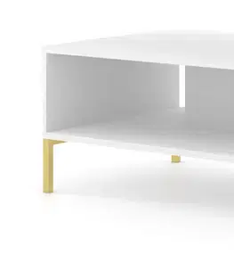 Konferenčné stolíky ArtBm Konferenčný stolík SURF Prevedenie: Biela mat / čierne nohy
