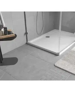 Vane MEXEN - Flow sprchová vanička obdĺžniková slim 80 x 90, biela lesk 46R108090