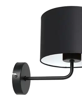 Svietidlá  Nástenná lampa ARDEN 1xE27/60W/230V čierna/biela 3467