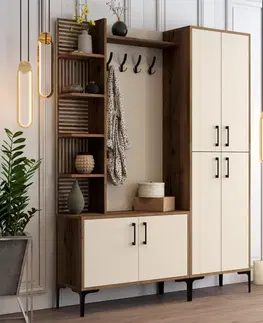Predsieňové steny Predsieňová stena Viyana DA - Walnut, Cream