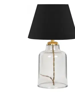 Lampy  Stolná lampa AYD 1xE27/40W/230V čierna/číra 780SGN4489
