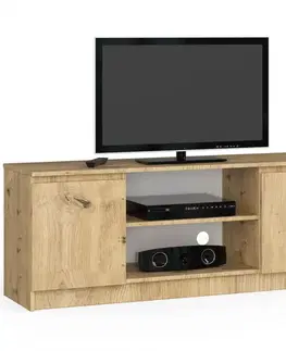 TV stolíky Dizajnový TV stolík ROMANA140, dub Artisan