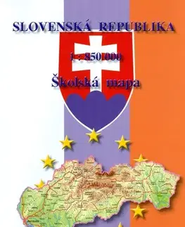 Sprievodcovia, mapy, atlasy VGM SR 1:850 000 - školská mapa A4/A3