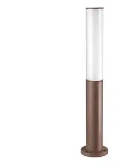 LED osvetlenie Ideal Lux - Vonkajšia LED lampa ETERE LED/9,5W/230V 60 cm CRI 90 IP44 hnedá 269160
