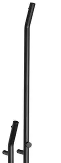 Radiátory do kúpeľne SAPHO - DUOPASSO elektrický sušiak uterákov s časovačom, 122x1700, 45 W, čierna mat ER330