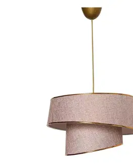 Svietidlá  Luster na lanku BARETTE 1xE27/60W/230V ružová 390FLH1628