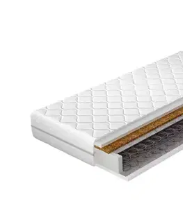 Matrace NABBI Oreno 180 obojstranný pružinový matrac pružiny / plsť / kokosová doska / PUR pena / látka