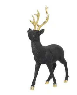 Vianočné dekorácie Dekorácia Deer 32x12x40 cm black