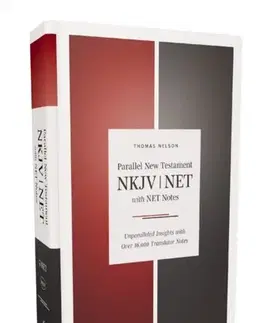Náboženstvo NKJV-NET Parallel New Testament with NET Translators' Notes, Hardcover, Red Letter, Comfort Print - Thomas Nelson