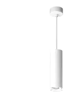 Svietidlá  LED RGBW stmievateľný kúpeľňový luster na lanku TURYN 1xGU10/4,8W/230V IP44 biela SA1906+AI2382