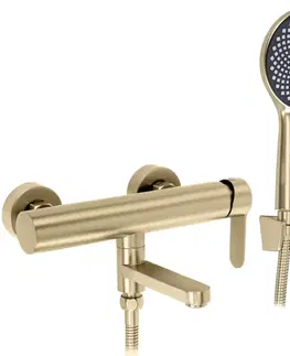 Kúpeľňové batérie REA - Vaňová batéria Arcos Brushed Gold REA-B6982