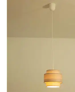Svietidlá BRILAGI - Luster na lanku RESNA 1xE27/60W/230V pr. 20 cm béžový H0366