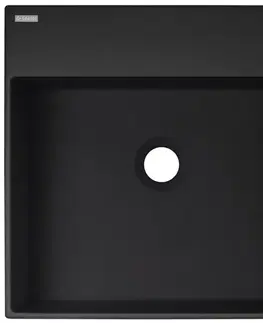 Umývadlá DEANTE - Correo nero Granit umývadlo na dosku - 400x400 mm CQR_NU4S