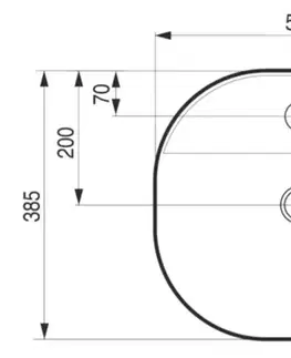 Umývadlá HOPA - Umývadlo na dosku PIEGO - Rozmer A - 50,5 cm, Rozmer B - 38,5 cm, Rozmer C - 12 cm OLKLT2202