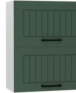 Kuchynské skrinky visiace Skrinka do kuchyne Irma W60grf/2 zelená Mat