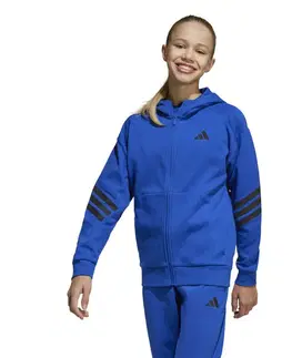 Svetre / Mikiny Adidas Future Icons 3-Stripes Sweatshirt Hooded Kids Veľkosť: 128