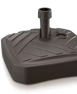 Stojany a držiaky na slnečníky a sušiaky NABBI MPKD podstavec pod slnečník 12 l hnedá