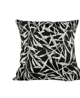 Dekoračné obliečky Obliečka Willow čierna 45x45 Merkury Home