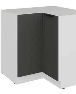 Kuchynské skrinky stojace Kuchynská skrinka Aria-Gr/Wh Anti Fingerprint 90x90 Dn 2f Bb