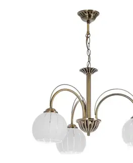 Svietidlá  Luster na reťazi 3xE27/60W/230V LM4774-3 AB