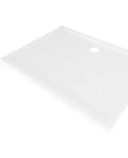 Vane MEXEN - Flow sprchová vanička obdĺžniková slim 75 x 110, biela lesk 46R107511
