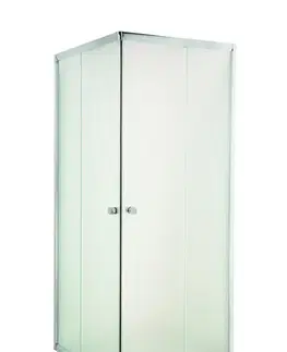 Sprchovacie kúty INVENA - Sprchovací kút štvorec PARLA, profil: chróm, sklo frosted 90x90 AK-48-191-O