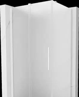 Sprchovacie kúty MEXEN/S - Velár sprchovací kút, posuvné dvere 150 x 100, dekor, biela 871-150-100-31-20