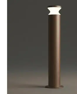 Záhradné lampy Ideal Lux - Vonkajšie svietidlo TORRE 1xE27/15W/230V 80 cm IP65 hnedé 321868
