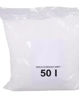 Sedacie vaky KONDELA EPS 50 náplň do sedacích vakov biela