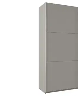 Šatníkové skrine Šatníková skriňa PIERY 200 platinum