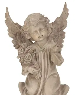 Sošky, figurky - anjeli MAKRO - Anjel 20,5x28,5cm