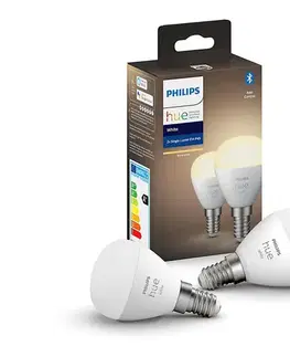 LED osvetlenie SADA 2x LED Stmievateľná žiarovka Philips Hue WHITE P45 E14/5,5W/230V 2700K 871951426690200